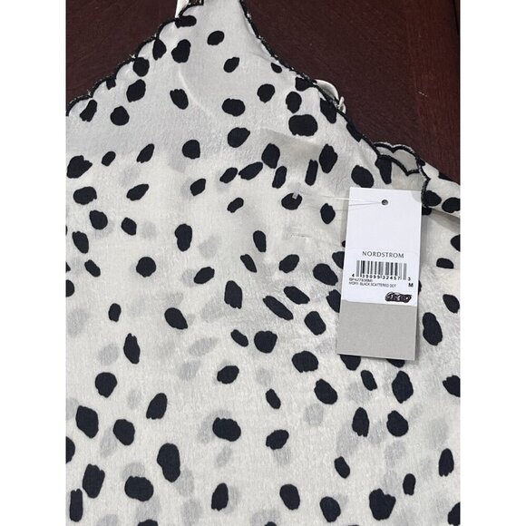 BP Camisole Tank Top Womens Medium Ivory And Black Adjustable Strap - Picture 7 of 7